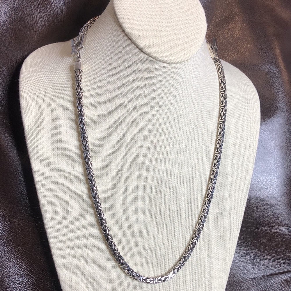 LOIS HILL Sterling Silver Byzantine Toggle Necklace and Bracelet Set - Picture 10 of 17